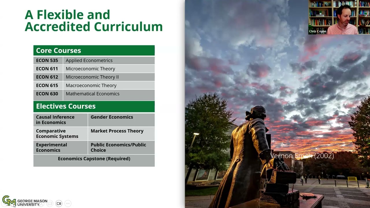 Explore the Master of Arts in Economics Program at George Mason University