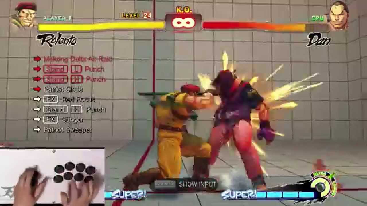 Ultra Street Fighter 4 Trial Mode - Rolento (1080p 60fps)