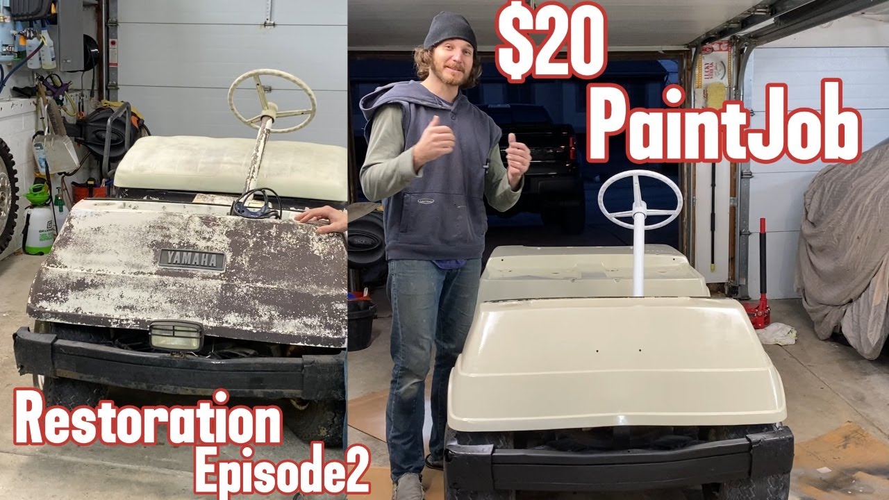 Paint Your Golf Cart for $20 | Golf Cart Restoration Episode 2 |