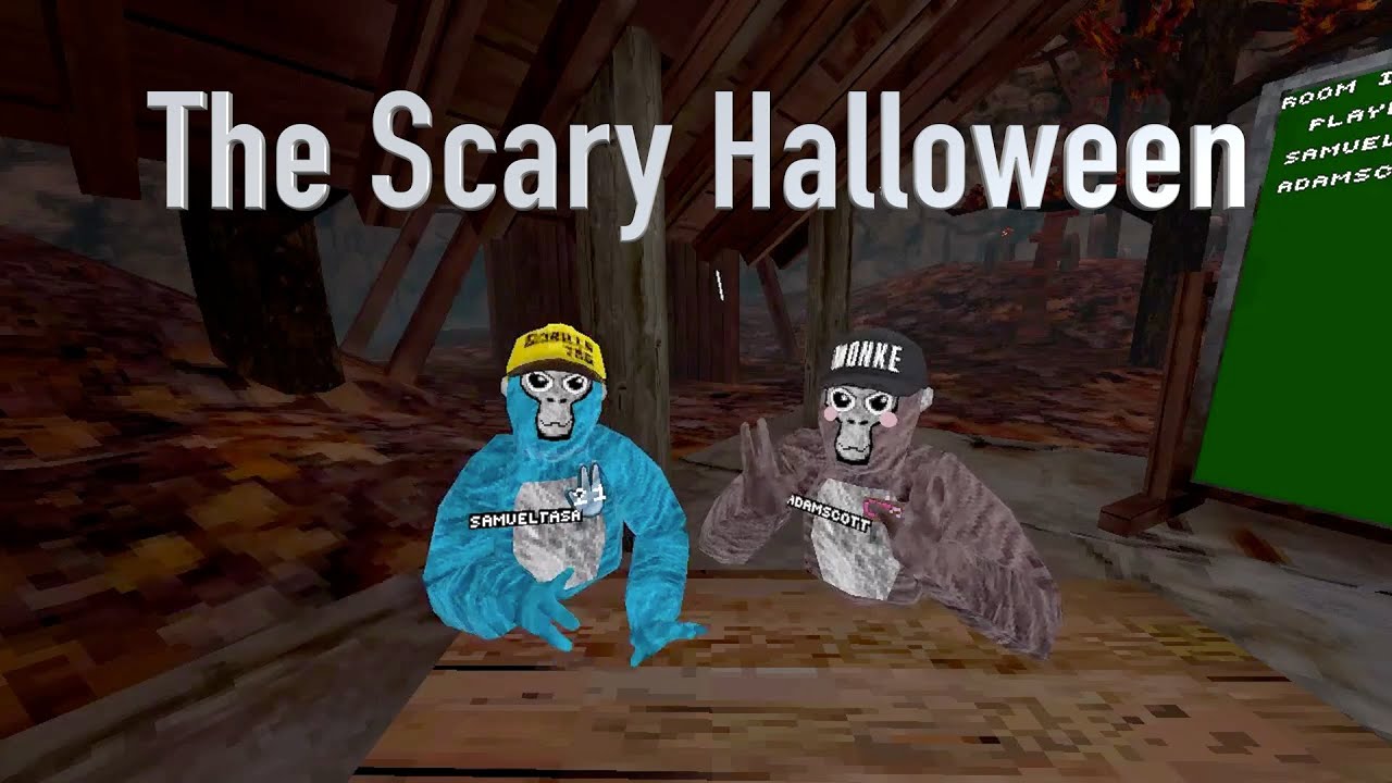 The scary halloween Gorilla tag movie
