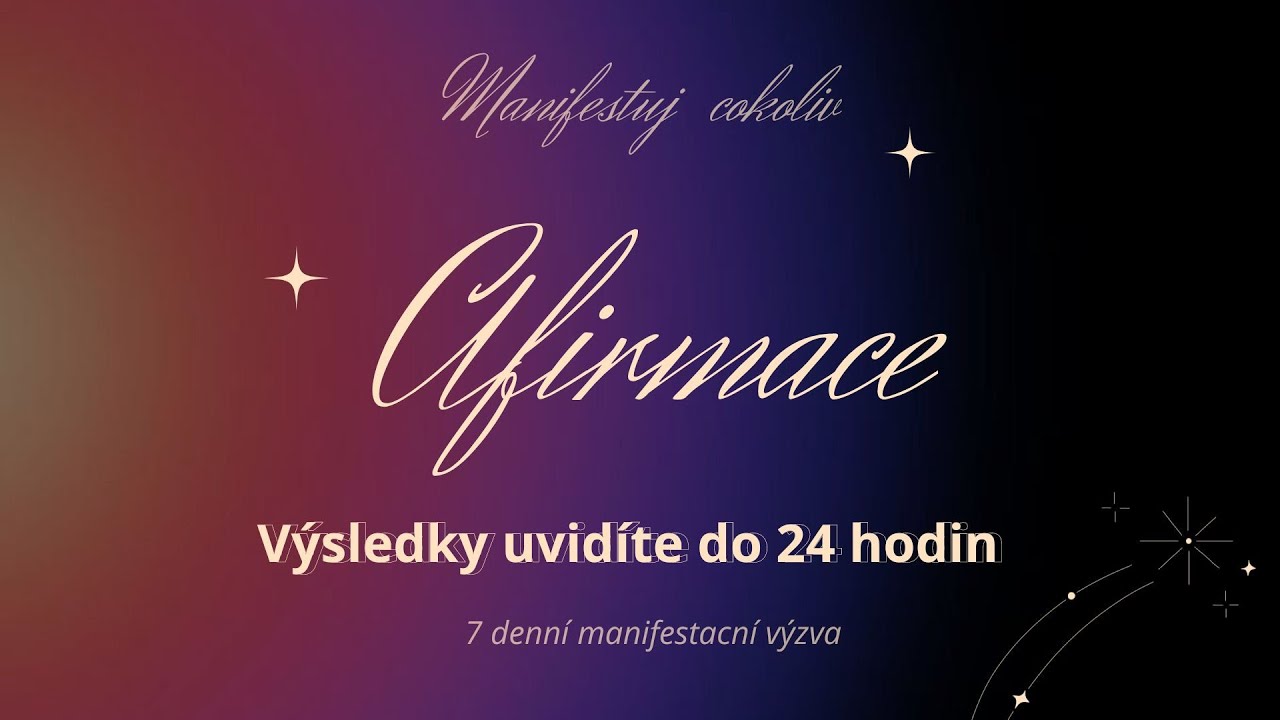 𝐌𝐀𝐍𝐈𝐅𝐄𝐒𝐓𝐔𝐉𝐓𝐄 𝐂𝐎𝐊𝐎𝐋𝐈 | 𝟓 𝐦𝐢𝐧𝐮𝐭𝐨𝐯&eacute; 𝐚𝐟𝐢𝐫𝐦𝐚𝐜𝐞 na přeprogramov&aacute;n&iacute; | V&yacute;sledky uvid&iacute;te do 24 hodin
