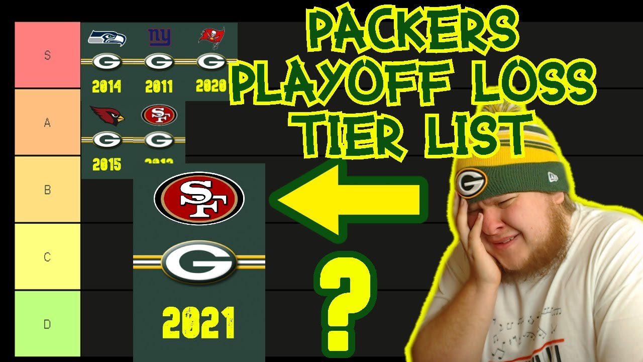 Green Bay Packers Heartbreaking Playoff Losses Tier List
