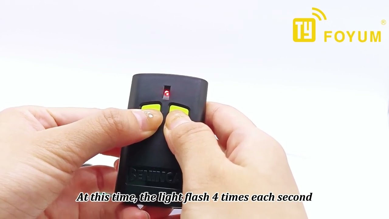 Beninca garage gate remote control mode switching instruction