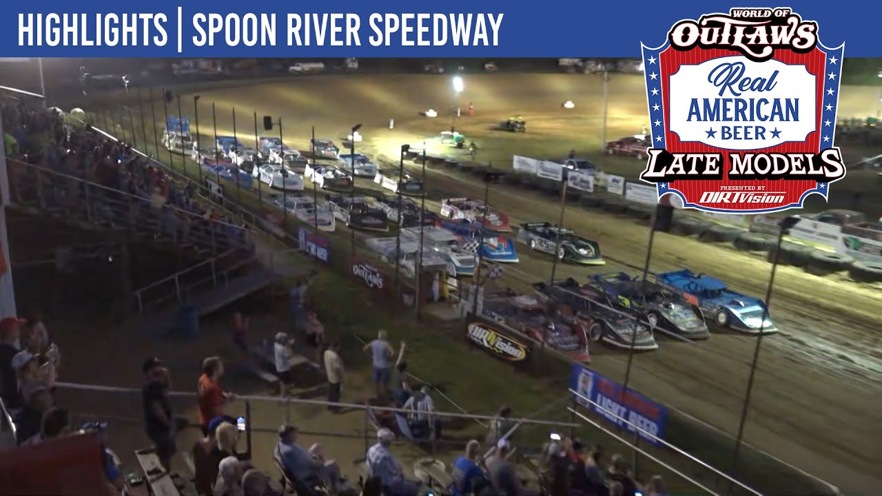 World of Outlaws Real American Beer Late Models | Spoon River Speedway | August 14, 2025 |HIGHLIGHTS