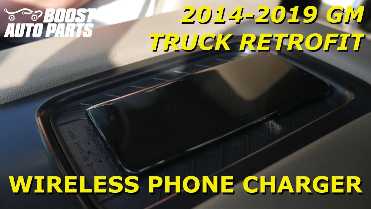 Установка беспроводной зарядки для телефонов в грузовиках GM (2014–2019) — Jumpseat