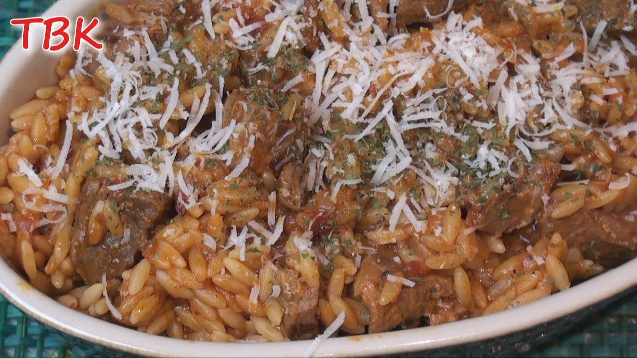 Youvetsi (Greek Lamb with Orzo Pasta)