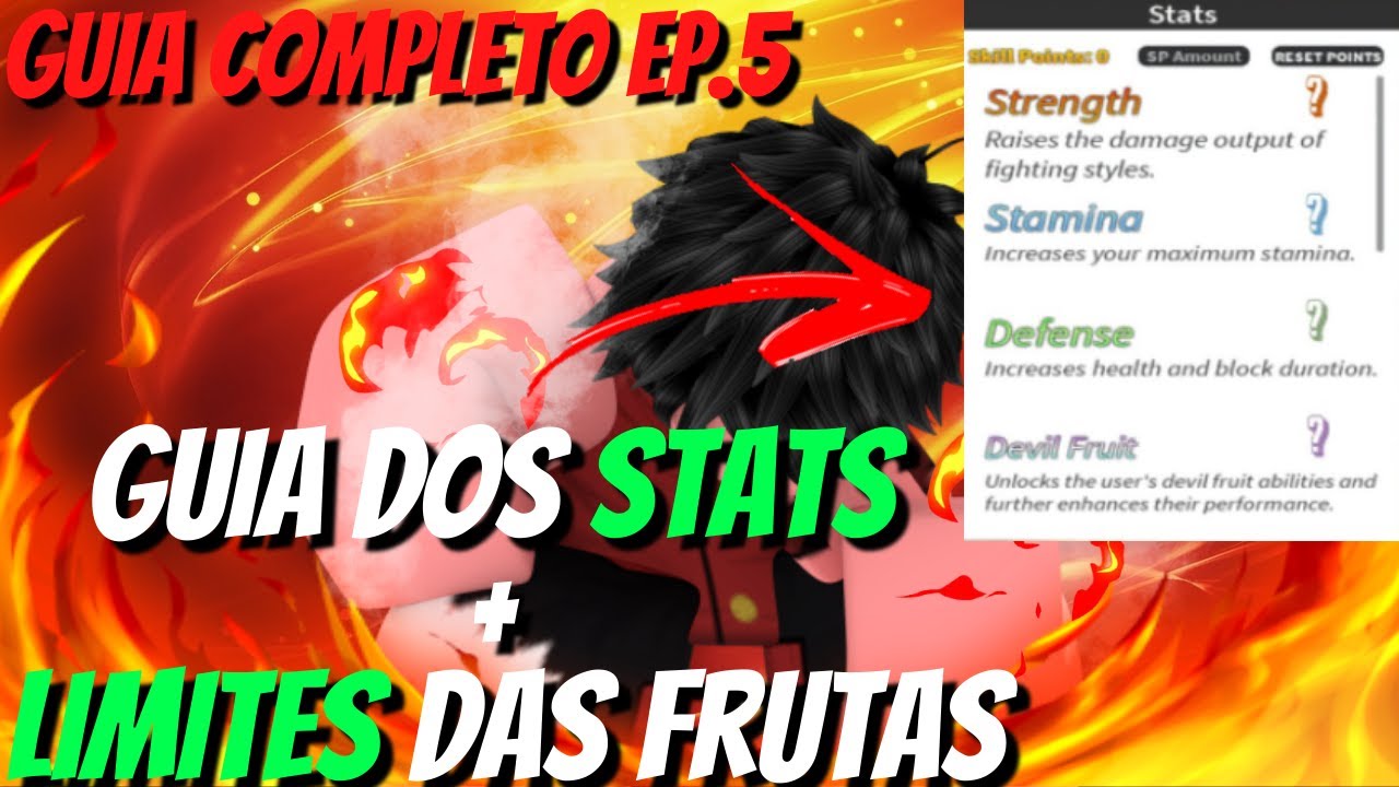 COMO BOTAR OS STATS + LIMITES DE CADA FRUTA | GUIA COMPLETO EP.5 | GRAND PIECE ONLINE | ROBLOX