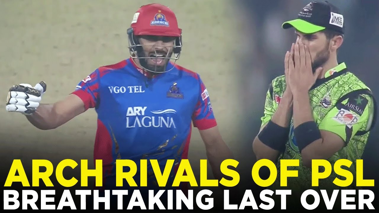 PSL 9 | Arch Rivals of PSL | Lahore vs Karachi | The Breathtaking Last Over | M1Z2A