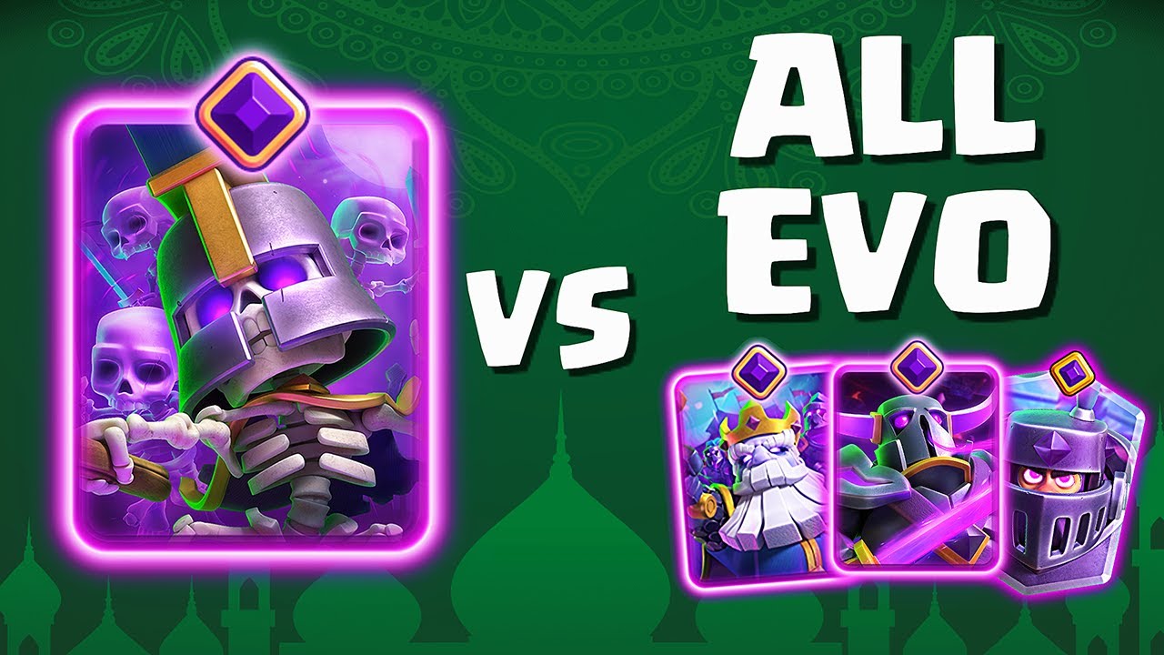 💀 Skeletons Army EVO VS All Evolutions | Clash Royale