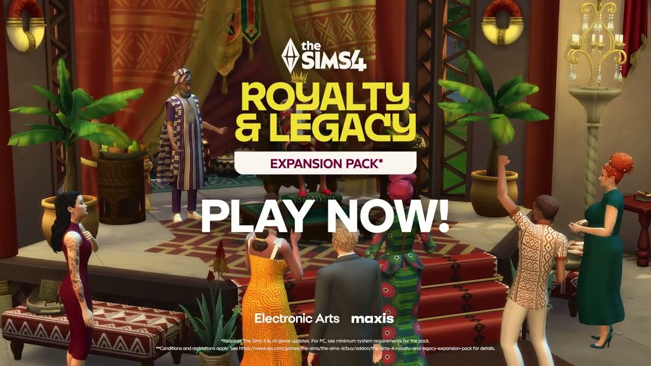 The Sims 4 Royalty & Legacy: Официальный трейлер к запуску