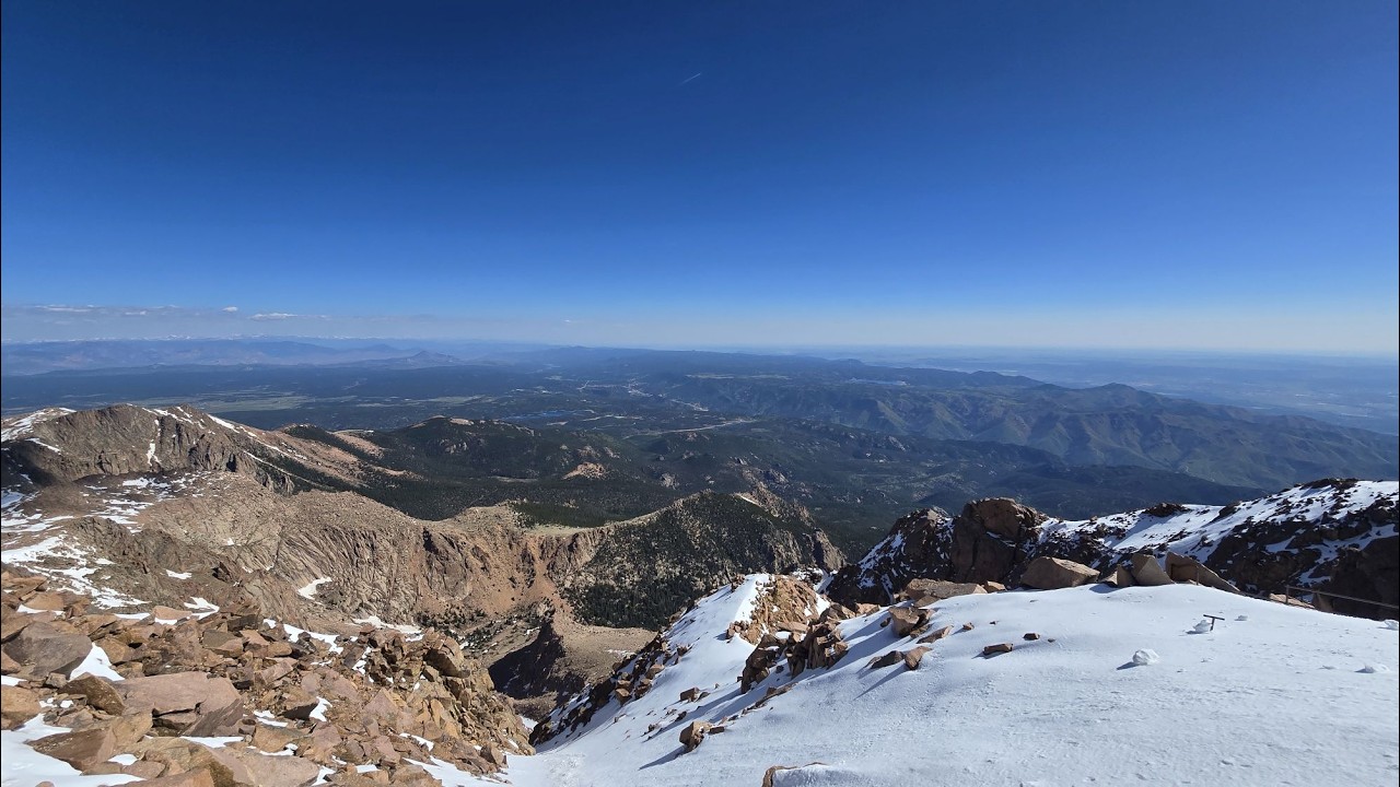 Fahrt auf den Pikes Peak - oberes Teilstück