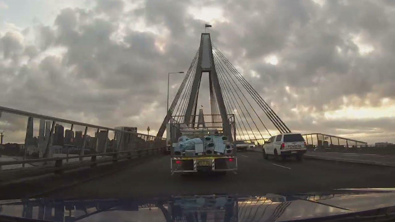 20KM 36-Minute Sydney Drive in Under 4 Minutes Ryde to Double Bay Sunrise x10 6AM POV