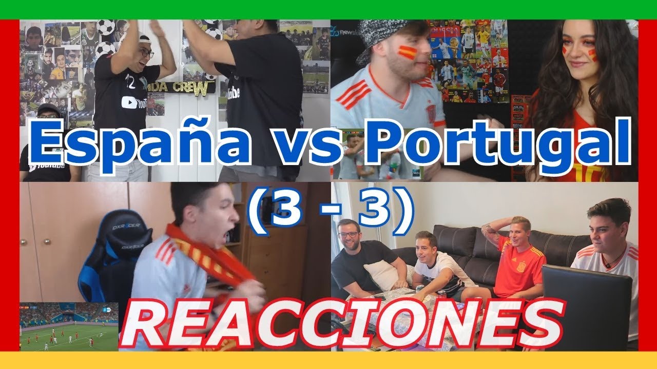 Reacciones: España vs Portugal (3 - 3) | Mundial Rusia 2018 | Recopilación