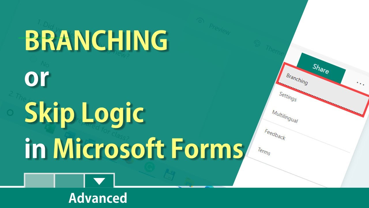 Ветвление и разделы в Microsoft Forms Криса Менарда
