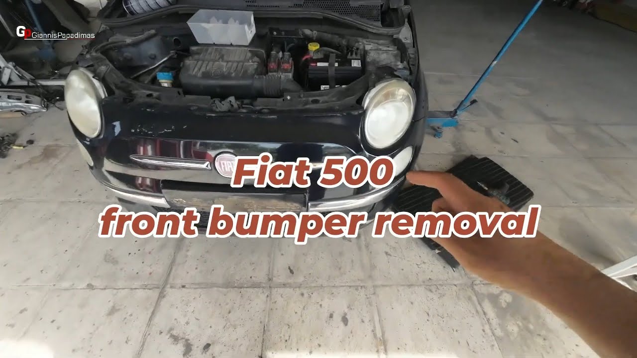Fiat 500 front bumper removal