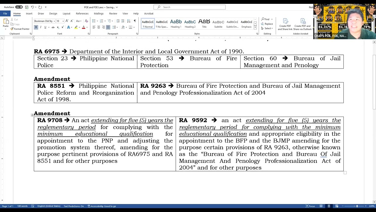 POE and FOE Laws and amendment by CHAPS (N.I) June 2024