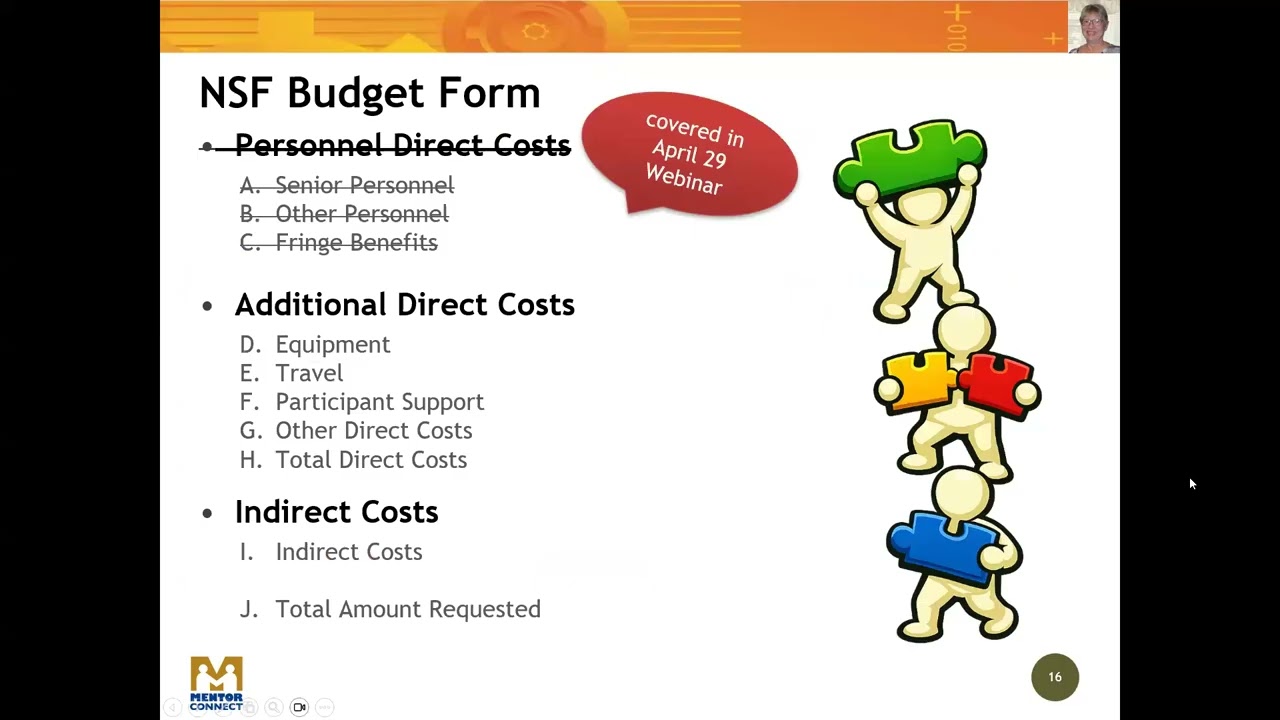 2026   - NSF ATE - Webinar - Budget and Budget Justification