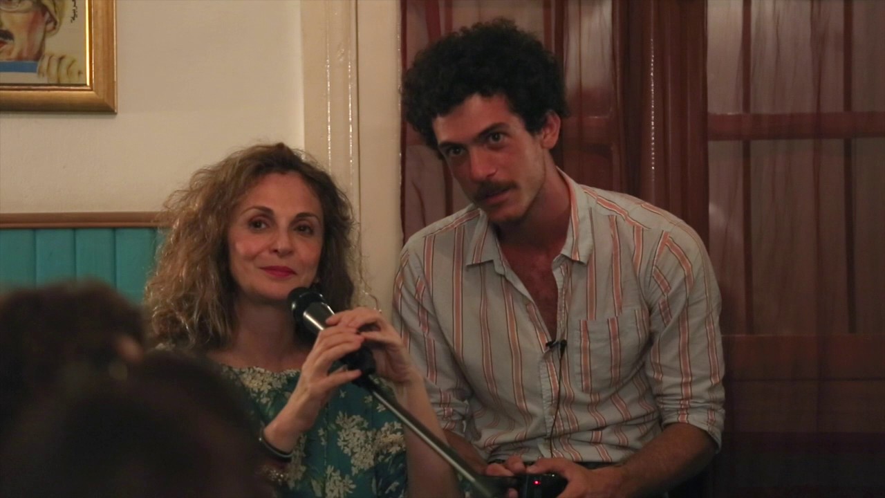Maria and Ramzi Hibri at حكايا Hakaya Storytelling Night