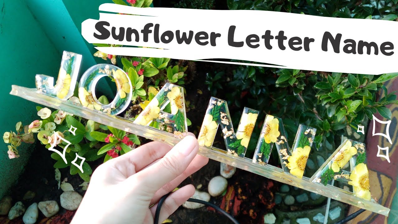 Resin Name with Lights | Sunflower Theme | Resin Making | Philippines