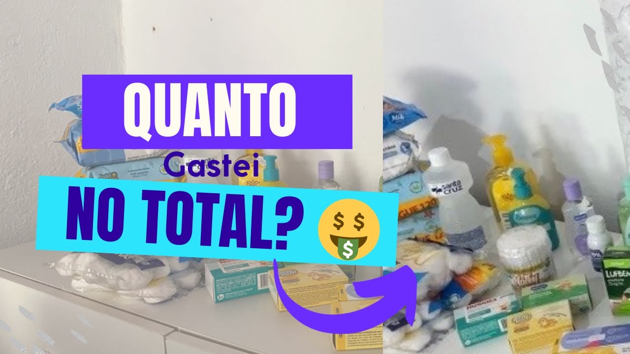 Comprinhas do enxoval de higiene/só o necessário para os Primeiros 3 meses/Quanto gastei no tatal ?