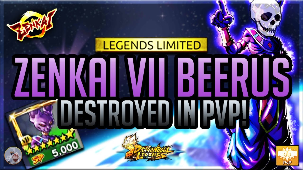 DESTROYING ZENKAI AWAKENED CLASS VII BEERUS' IN PVP! | Dragonball Legends | PvP
