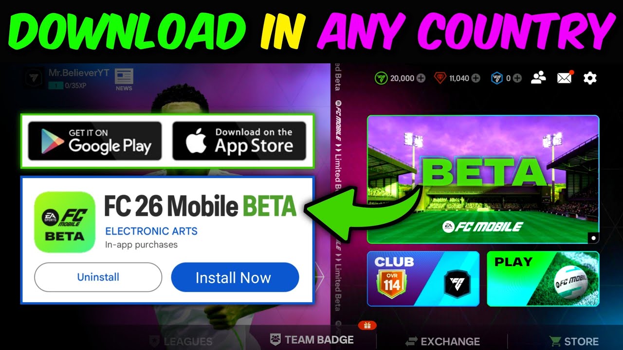 Как загрузить бета-версию EA FC 26 — руководство для Android/IOS | Believers Hub