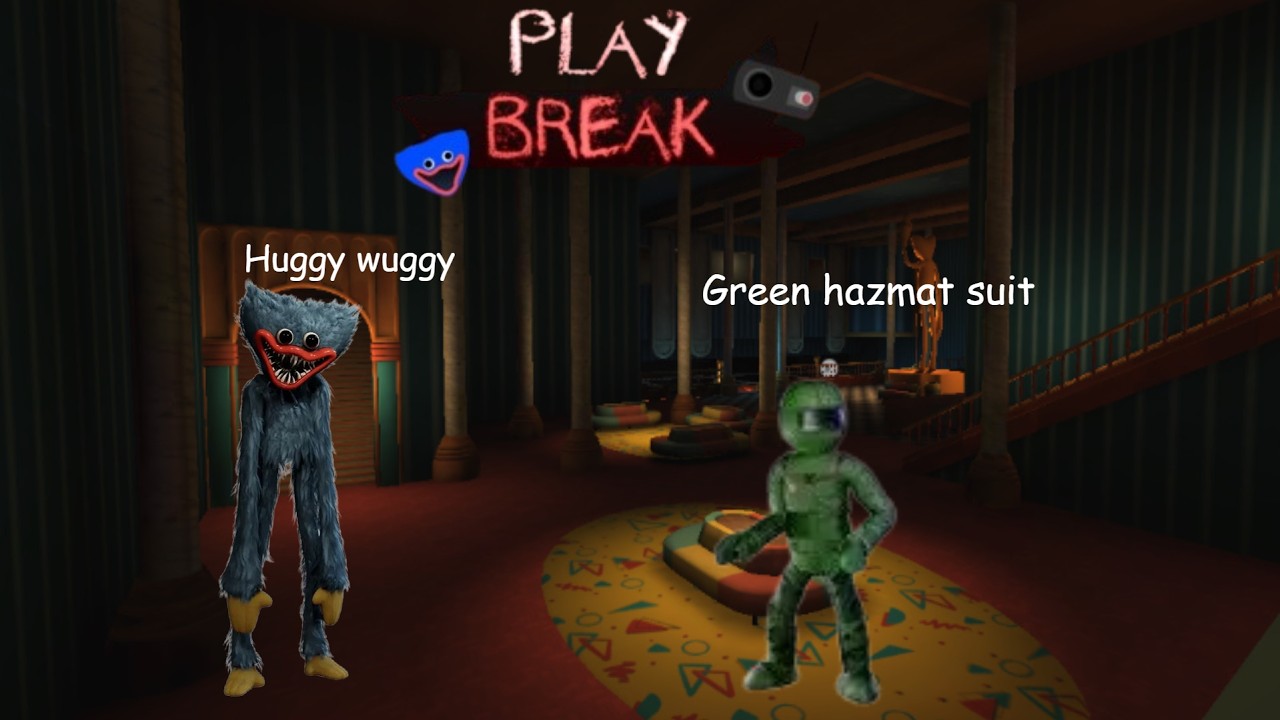 Playing as green hazmat suit and huggy wuggy in playbreak part 40