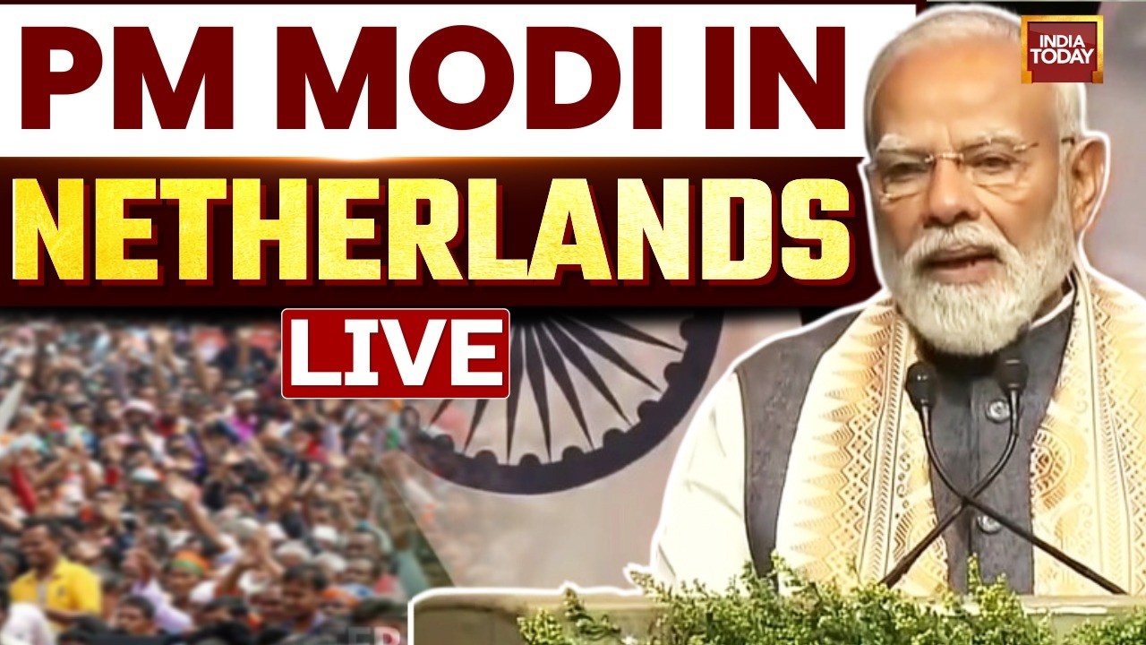 LIVE: PM Narendra Modi In Netherlands Addresses Indian Diaspora, To Meet Dutch PM Rob Jetten | Watch