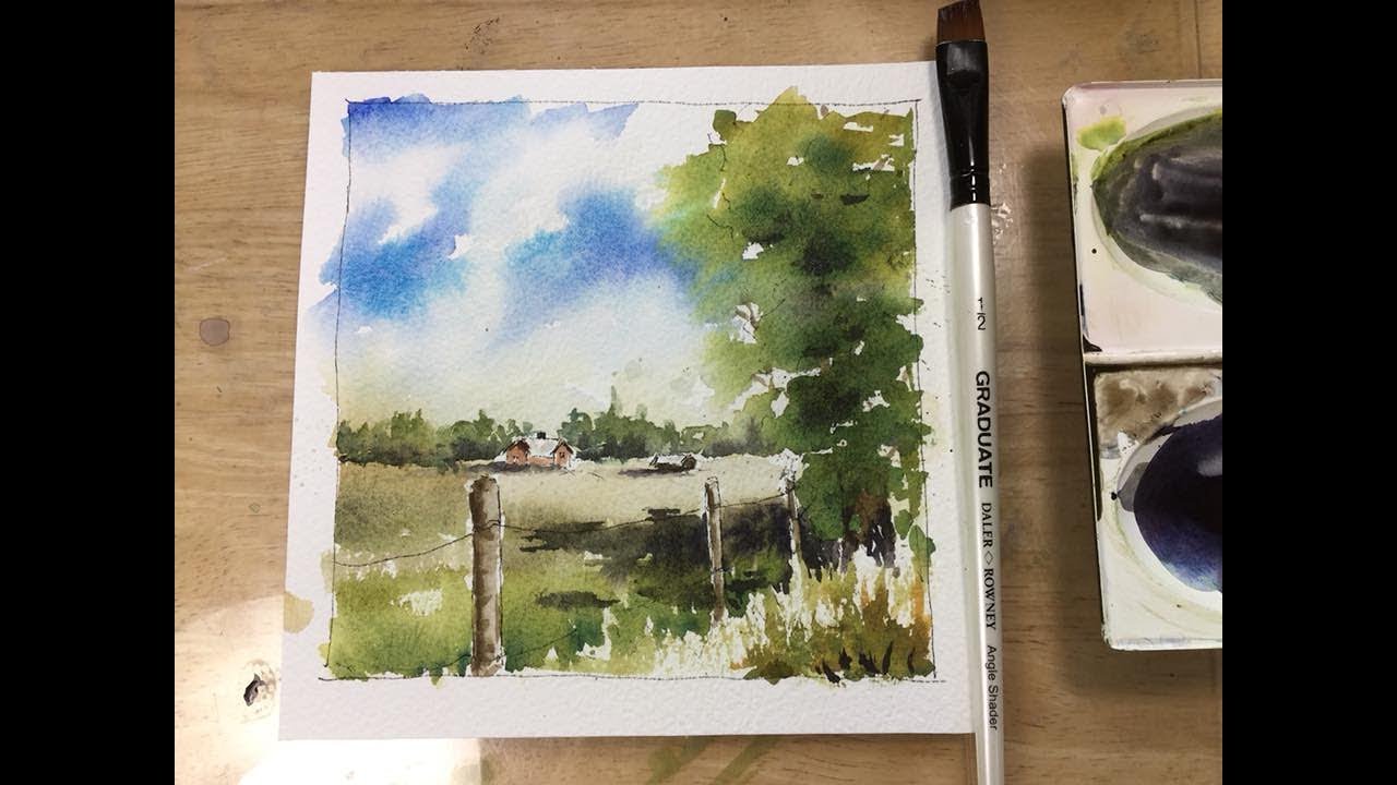 Plein air akvarell på kort tid