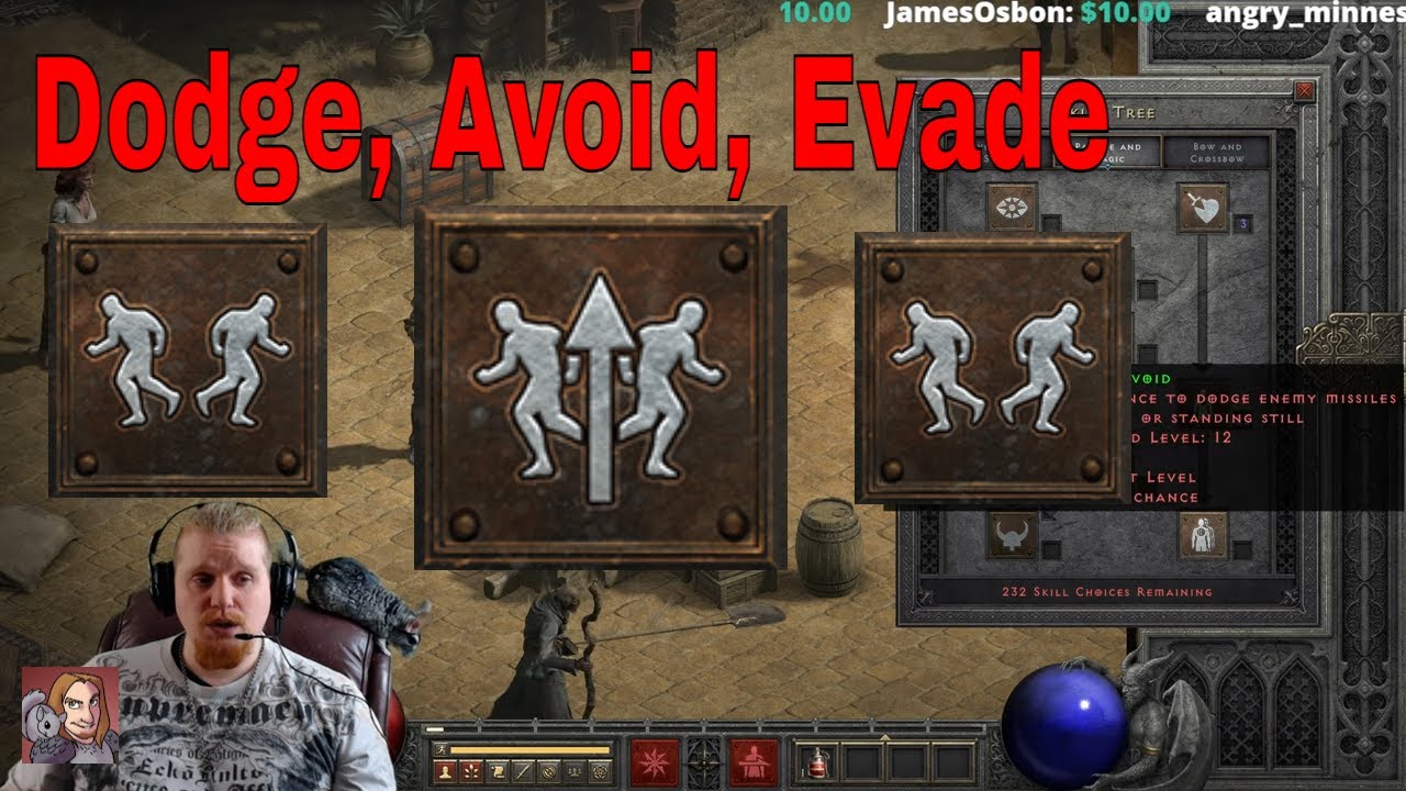 D2R Skills & Abilities - Dodge, Avoid, & Evade (Amazon Passives)