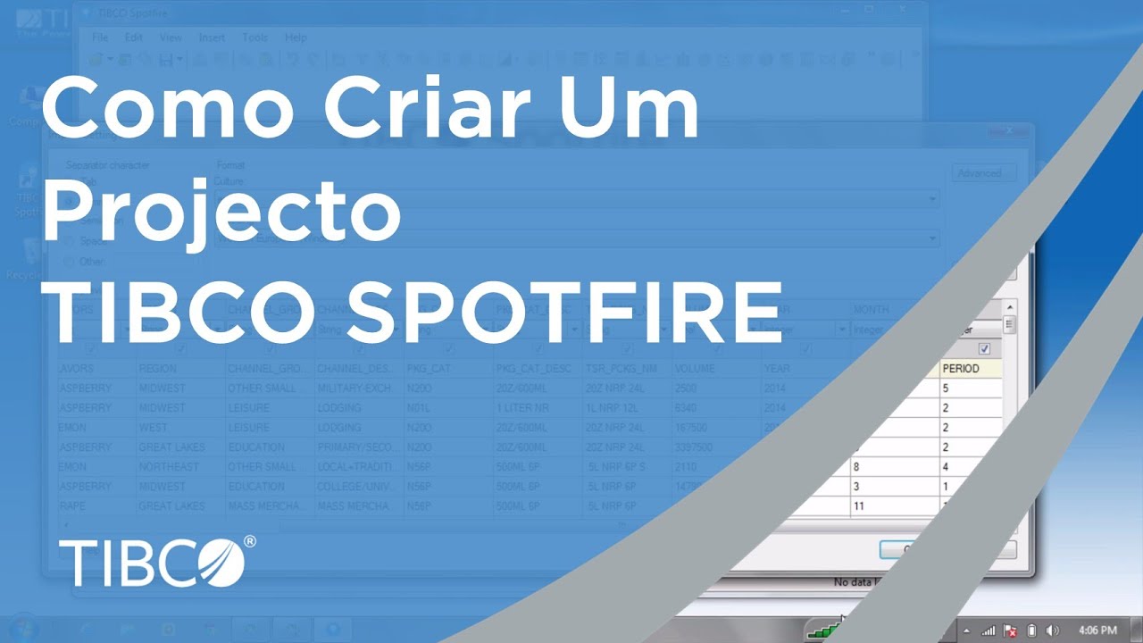 Como Criar Um Projecto TIBCO Spotfire