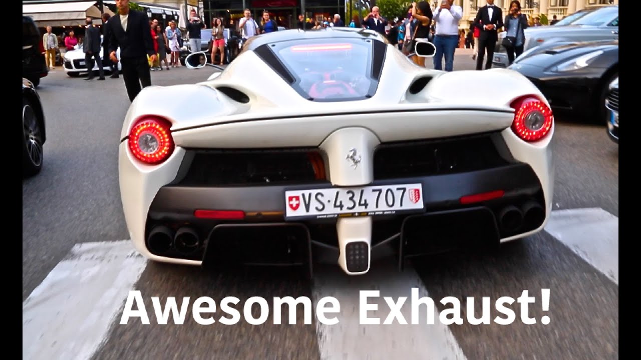 Stunning Ferrari LaFerrari Awesome Exhaust and Startup in Monaco!