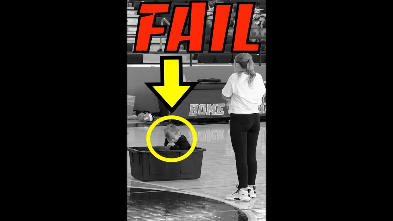 Basketball Trick Shot Fail! 🏀🤦🏼‍♂️ 