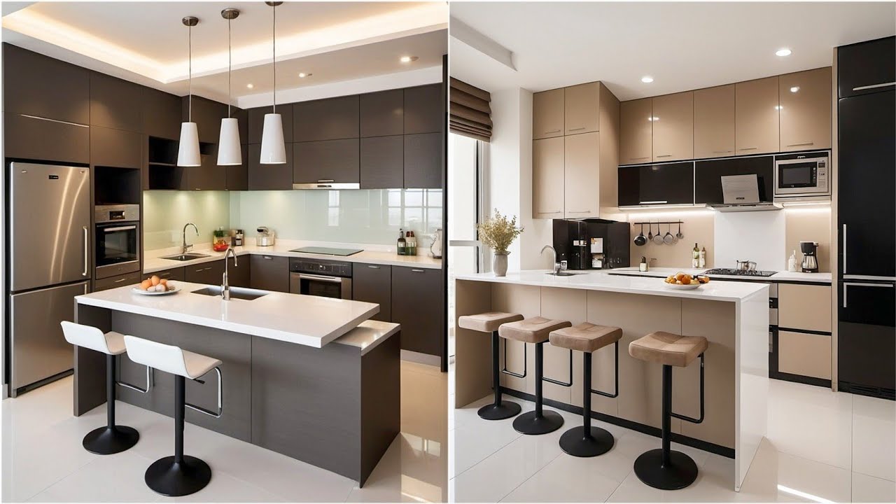 Modular Kitchen Design Ideas 2024 Modern Kitchen Cabinet Colors| Open Kitchen Home Interior Design 5