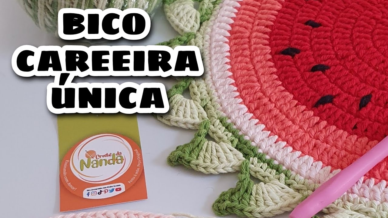 BICO CARREIRA &Uacute;NICA/DIA 22/03  TEM PASSO A PASSO COMPLETO AQUI #crochedananda