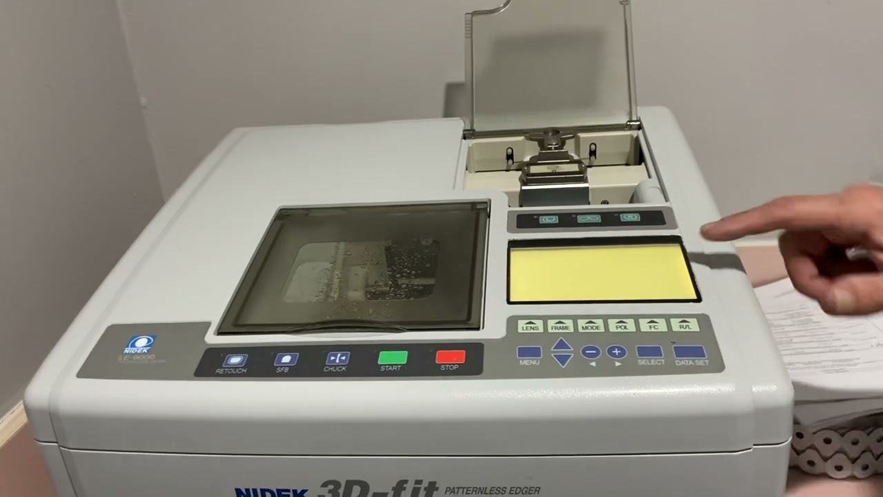 Santinelli edger nidek le-9000sx  2:12 video caliberation