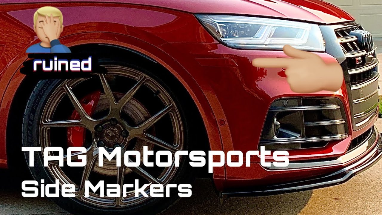 Установка боковых габаритных огней от TAG Motorsports на Audi B9 Q5/SQ5