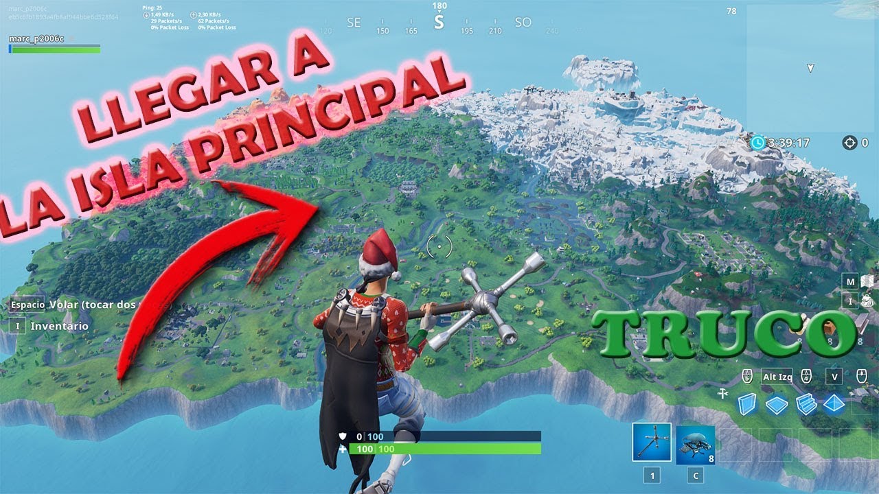 TRUCO* C&oacute;mo llegar a la isla de FORTNITE en el MODO CREATIVO (FUNCIONA 100%)