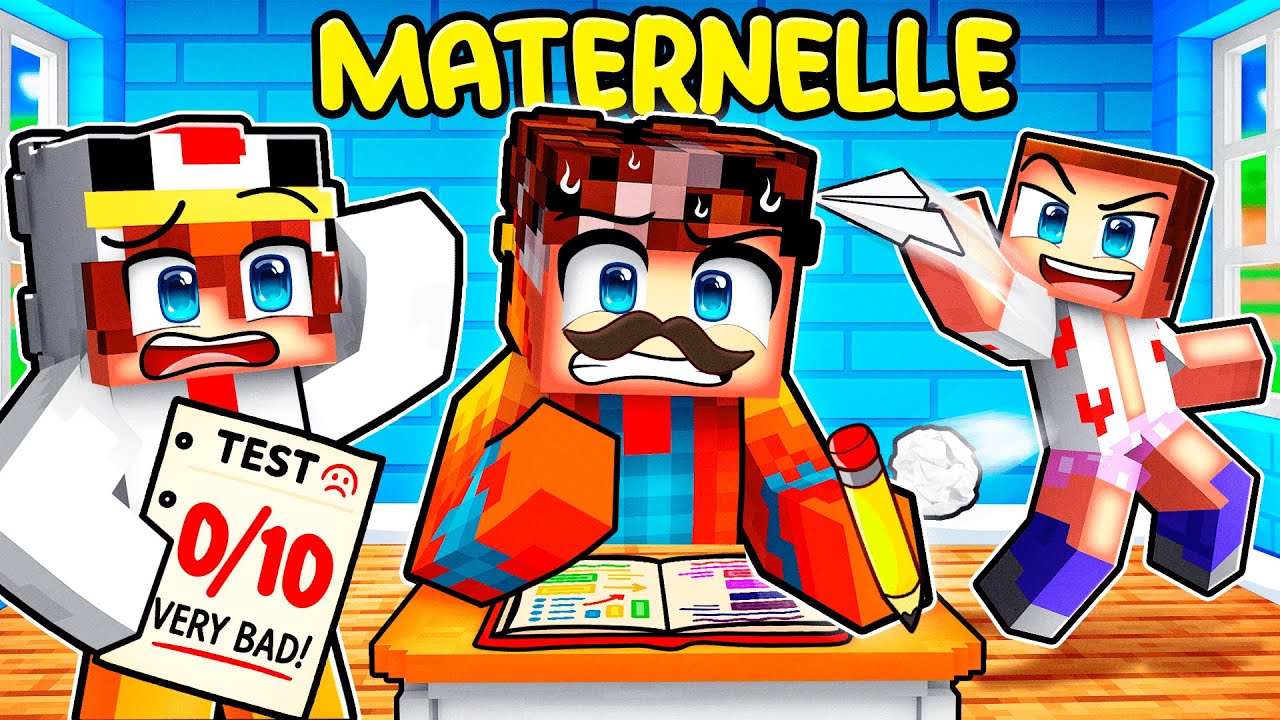 J’ai renvoyé mon PÈRE à l’École Maternelle sur Minecraft !