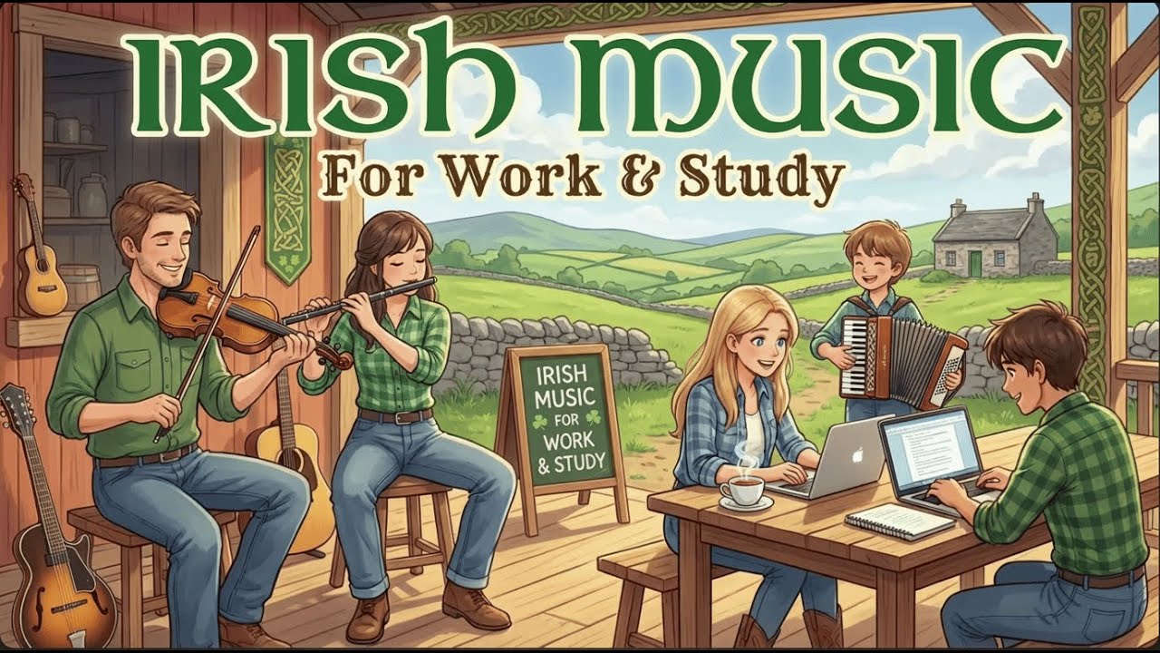 🇮🇪 Irish Music for Work & Study 🎵 Happy Instrumental Background Music #2