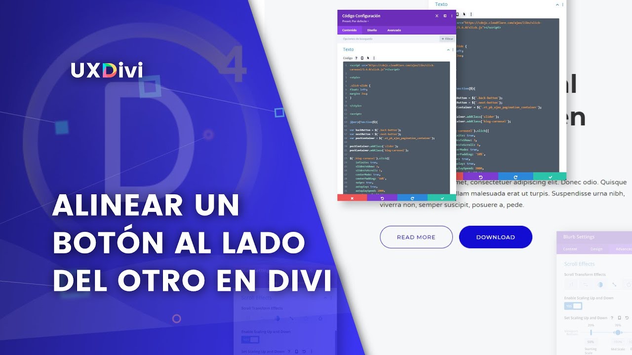 ✅ TUTORIAL DIVI: Botones uno al lado del otro en Divi, fácil y rápido 😃 [+ Snippets GRATIS]  💻