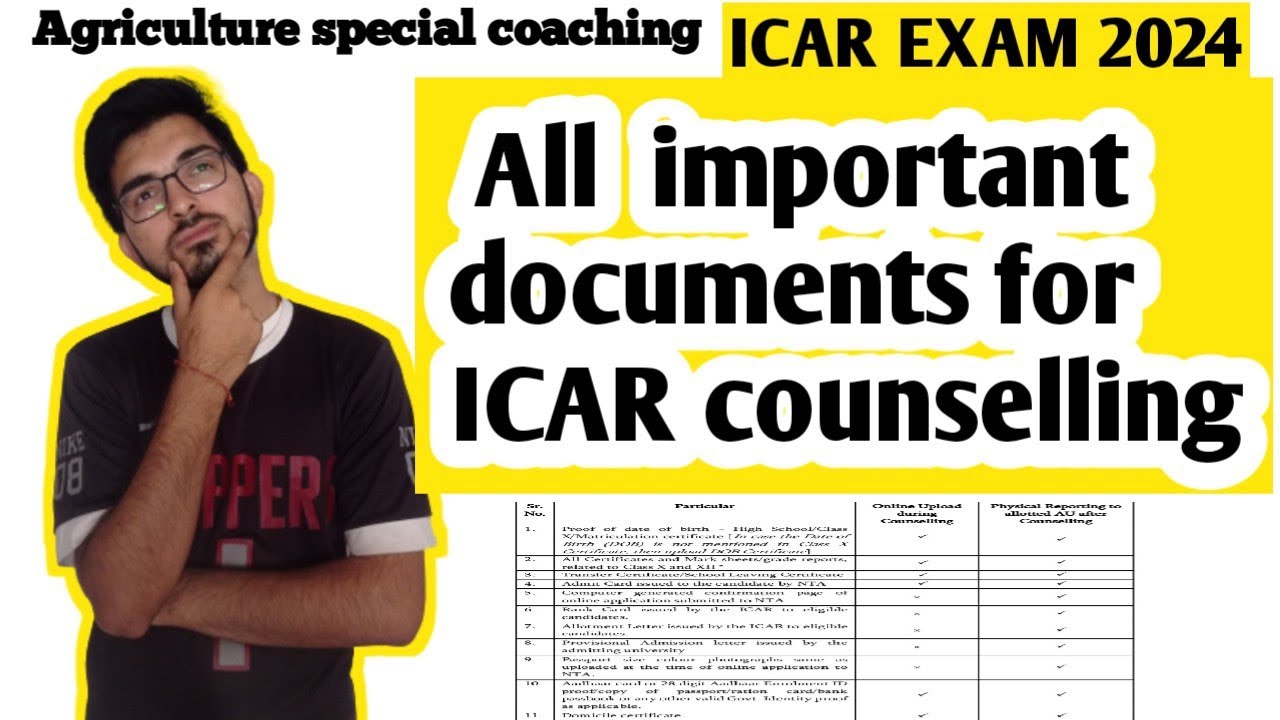 🔥All important documents for ICAR counselling 2024 //ICAR counselling process #icarcutoff #icar2024