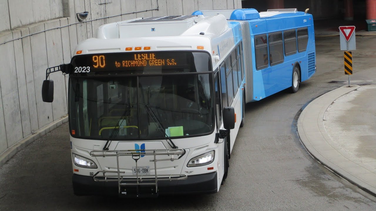 YRT 2020 New Flyer XD60 2019 on the 90 Leslie to Leslie/Summerdale Street!!! (March 4, 2023)