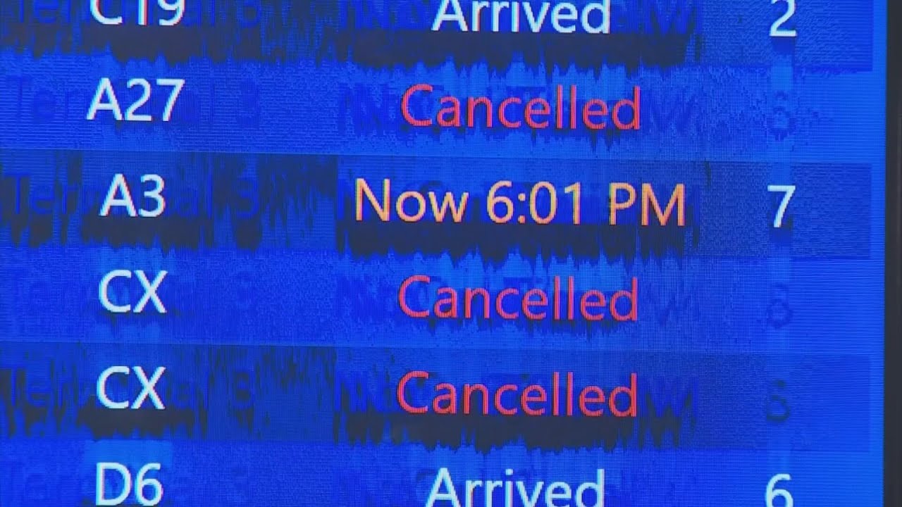 100+ flights canceled at Sky Harbor due to winter storm