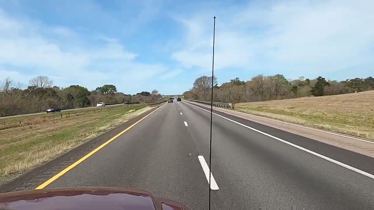 Driving on a beautiful road with 2 views free stock footage - Copyright-free video for you to use