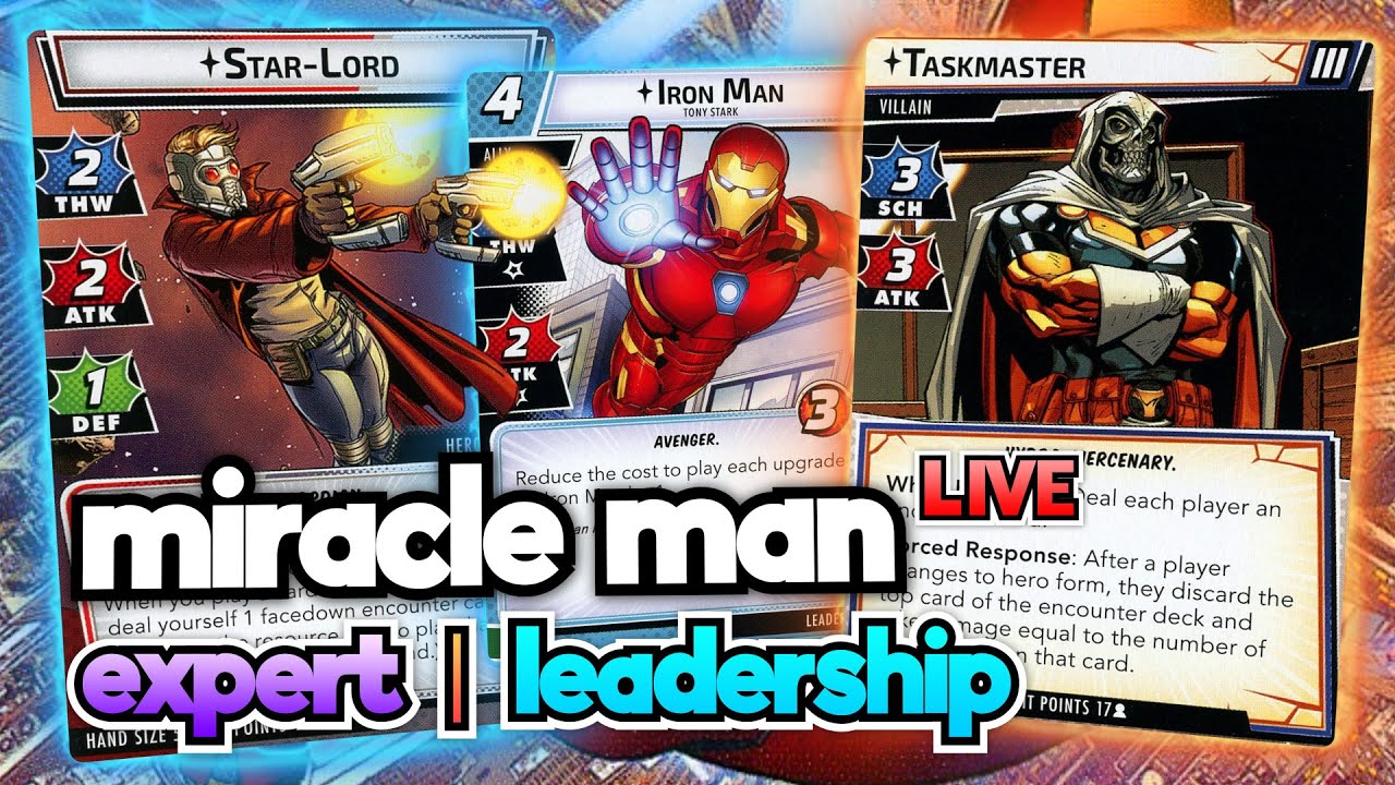 Miracle Man - Star-Lord Leadership vs. Taskmaster - Marvel Champions