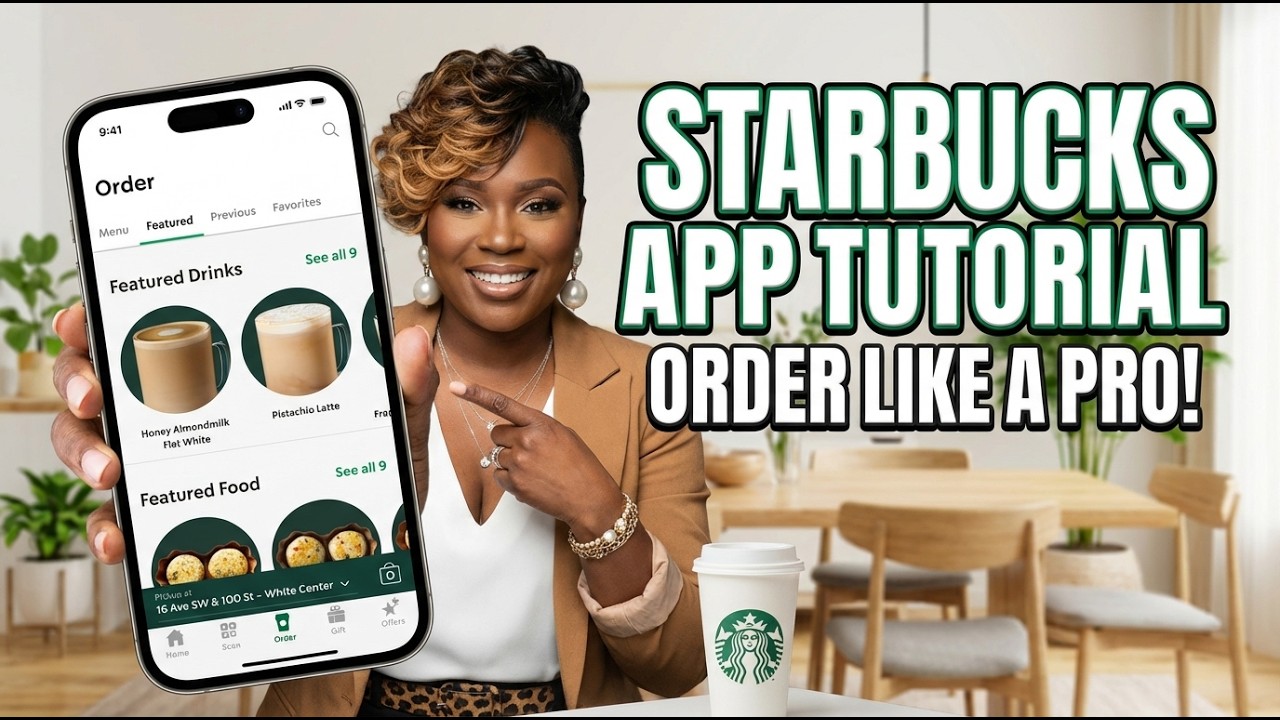 Starbucks Mobile App Tutorial - Customize your drink and order ahead