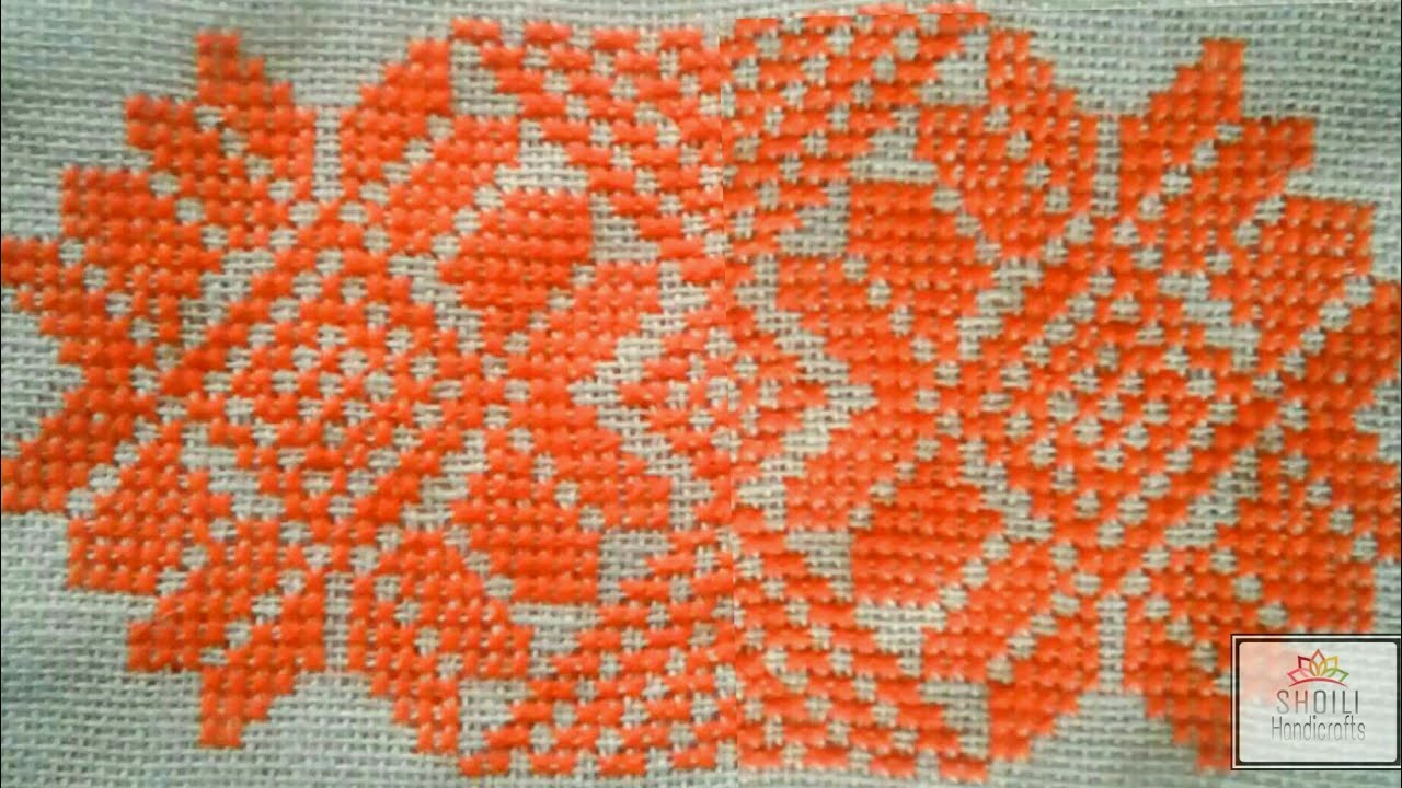 Cross stitch design || new cross stitch design for your beautiful craft || written video tutorial.