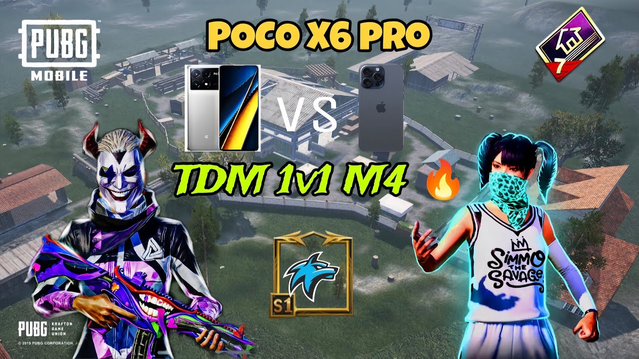 POCO X6 PRO 5G 120FPS 丨TDM 1vs1 M4 🔥😍 丨GAME PLAY