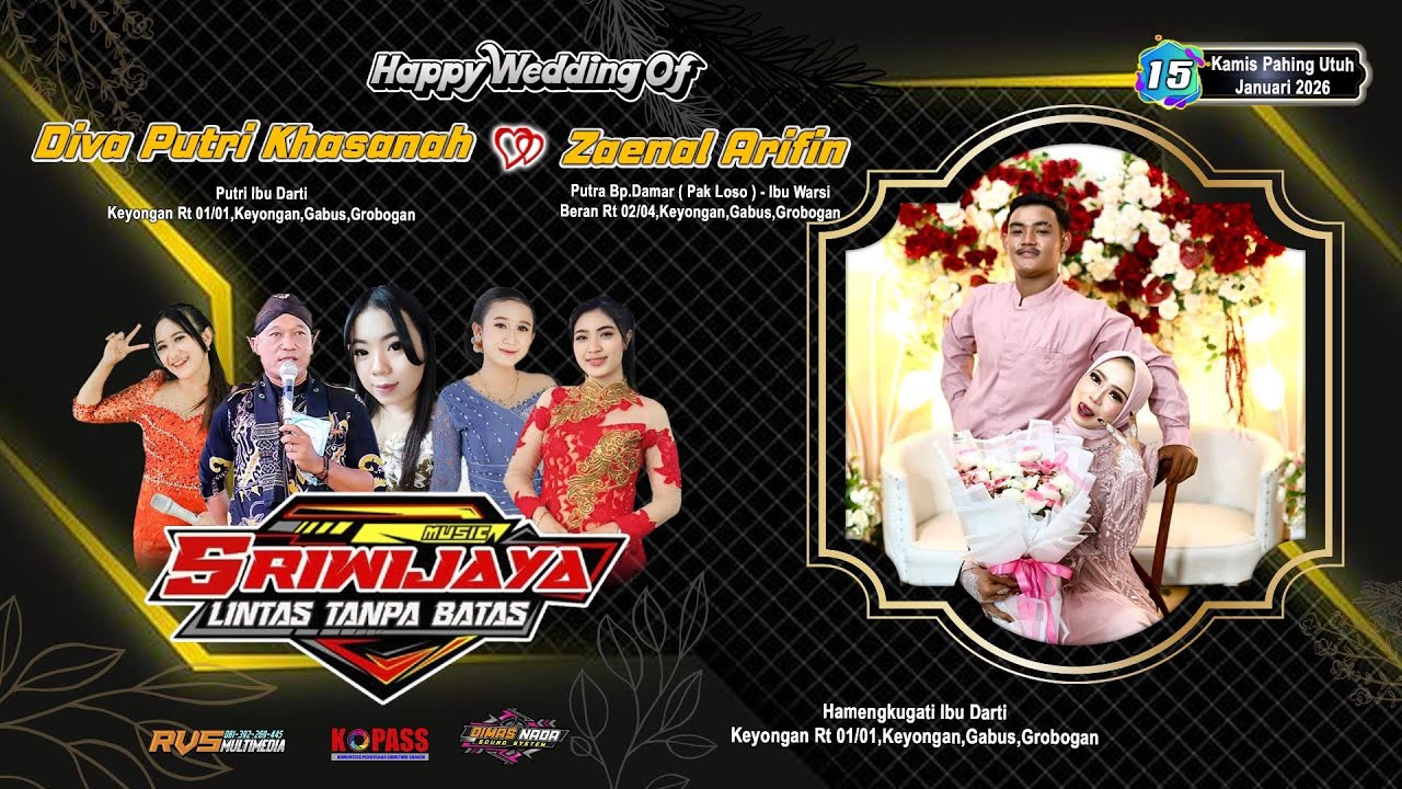 🔴 LIVE Campursari " SRIWIJAYA "  || DIMAS NADA Audio || Wedding DIVA ❤ ZAENAL || RVS MULTIMEDIA